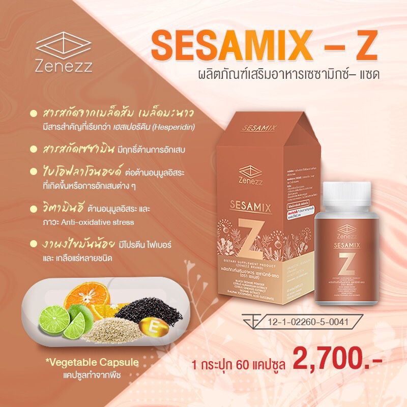เซซามิกซ์-Z (Sesamix-Z) ขายปลีก ขายส่ง ศูนย์จำหน่ายบ้านนน้ำใส ตัวแทนจำหน่ายผลิตภัณฑ์เซซามิกซ์