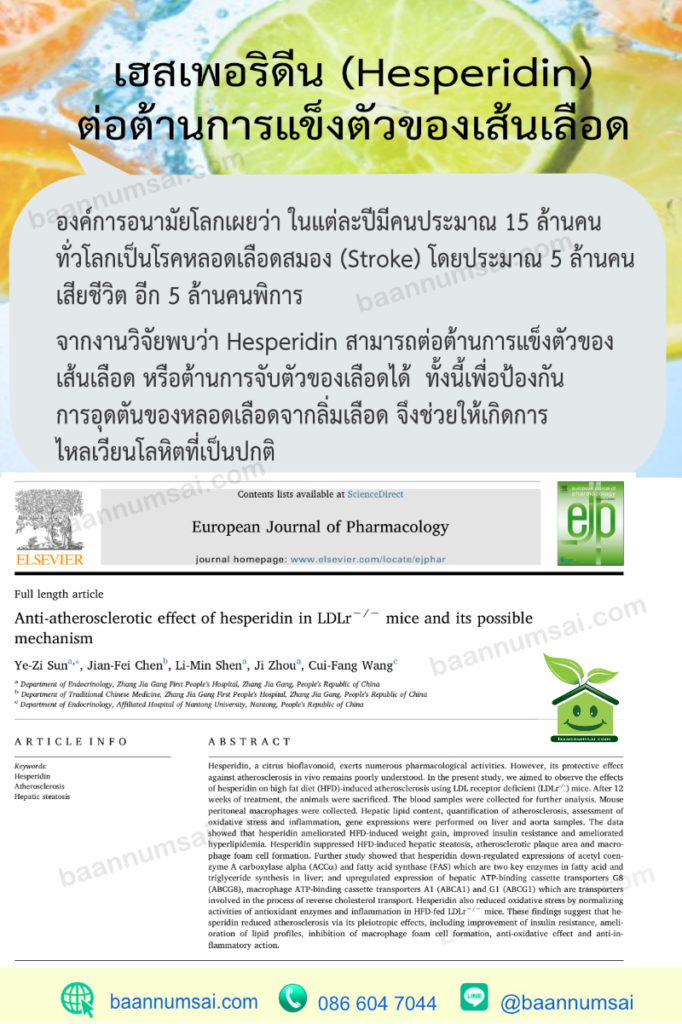 เฮสเพอริดิน (hesperidin) มีมากในผลิตภัณฑ์เซซามิกซ์-แซด (Sesamix-Z) สกัดเมล็ดส้มและมะนาว